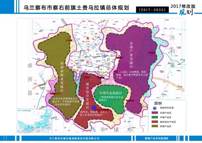 关于乌兰察布市察右前旗土贵乌拉镇总体规划201720352017修改版公示并