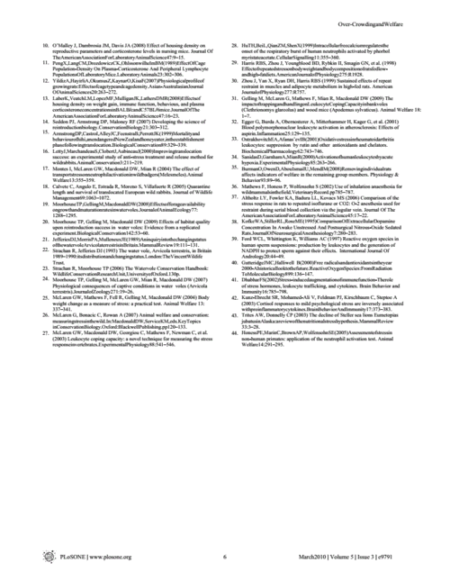 captive housing during water vole (arvicola terrestris)