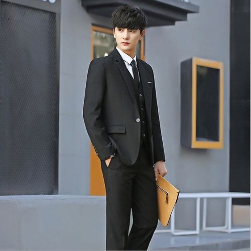 西服套装男士秋冬四件套新郎婚礼服结婚伴郎西装男职业装正装