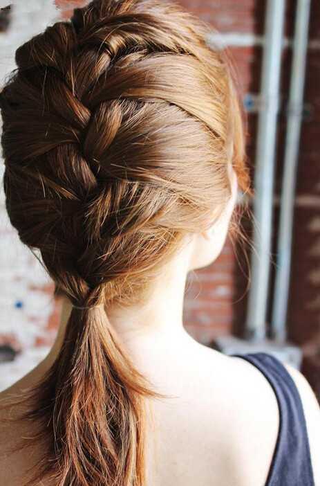 中短发法式麻花辫怎么扎好看