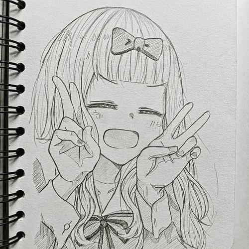 【线稿素材】新手入门!快来临摹这组动漫人物手绘插画