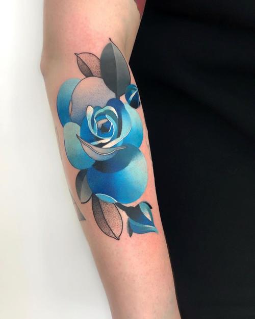 上海由龙纹身整理彩色小纹身图案分享