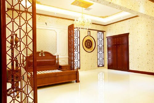 万家园装修中式风格客厅-装修效果图-淄博万家园木业有限公司