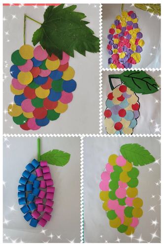 精美桑葚我制作——新世纪小学校园桑葚节一年级手工作品