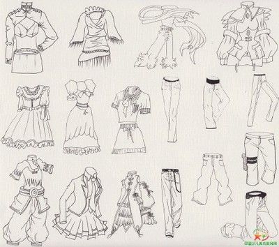 漫画简笔画裙子