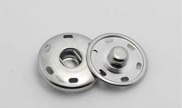 4号按扣20粒黑色 隐形暗扣金属子母扣宝宝衣服摁扣