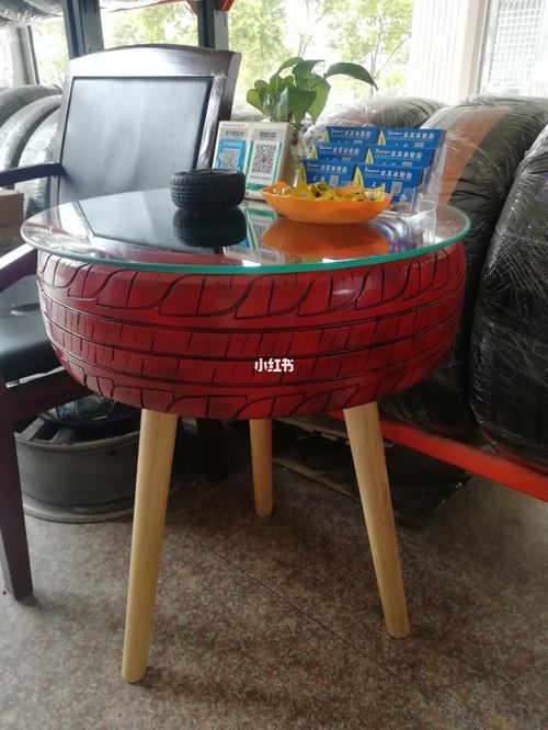 自己动手做的轮胎小茶几_茶几_家居家装_家具