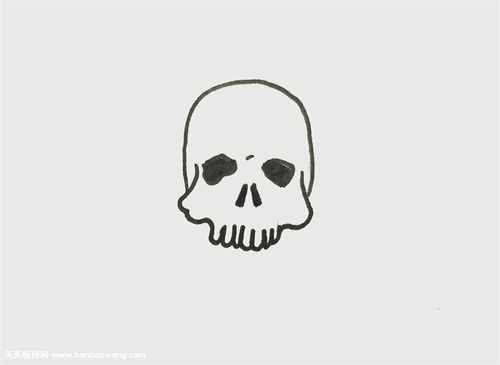 骷髅怎么画
