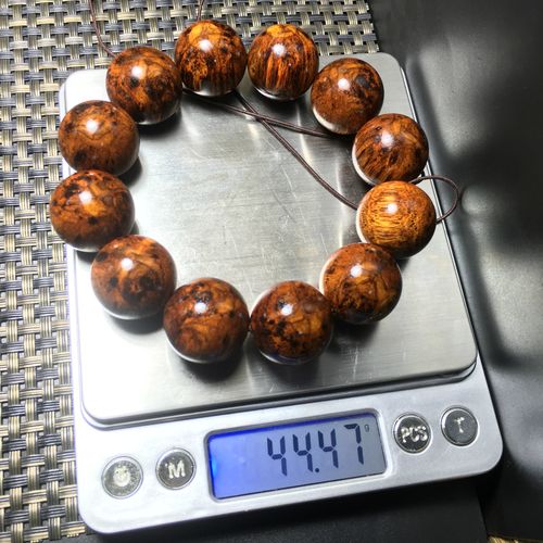缅甸藤香木手串2.0 老挝黄花梨 花梨藤 降香藤 一物一