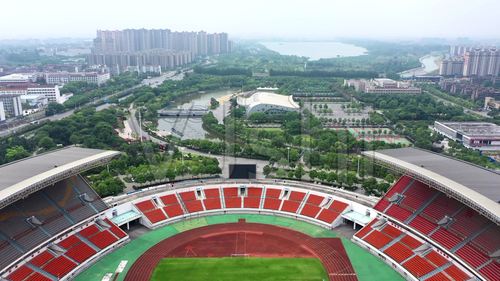 【4k】荆门生态运动公园体育场_3840x2160_高清视频素材下载(编号