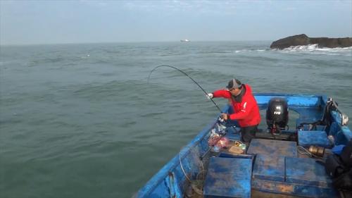 出船钓鱼,近10斤一条的大鲈鱼,拉鱼真的很过瘾!