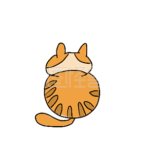 图怪兽原创元素卡通风猫咪表情包伤心忧郁插画元素