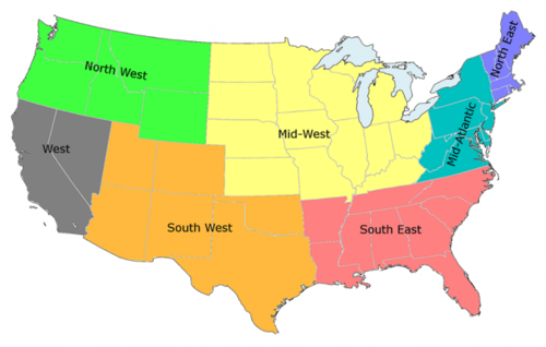 regions of the united states