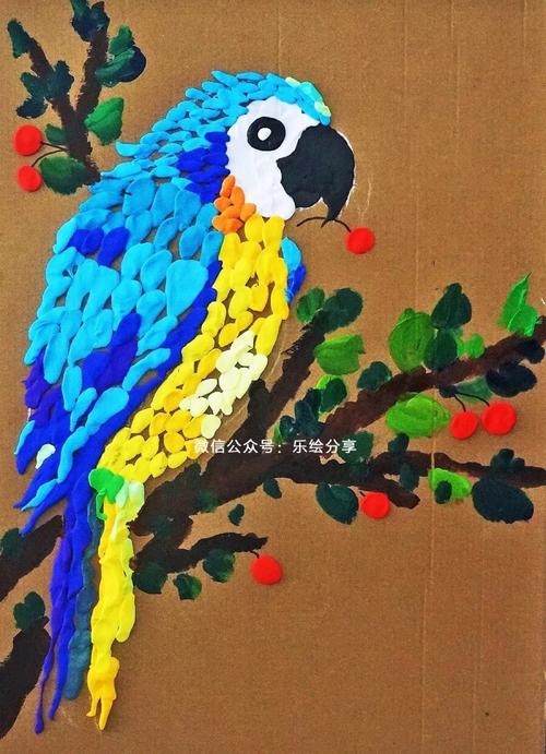 轻粘土鹦鹉