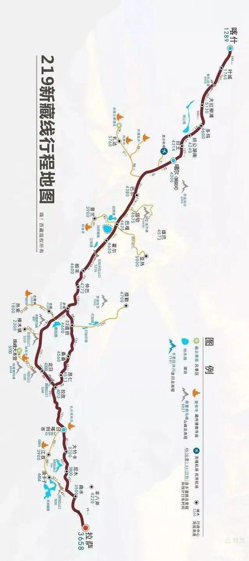 写美篇 最孤独的进藏线路         219国道新藏公路,北起新疆喀什