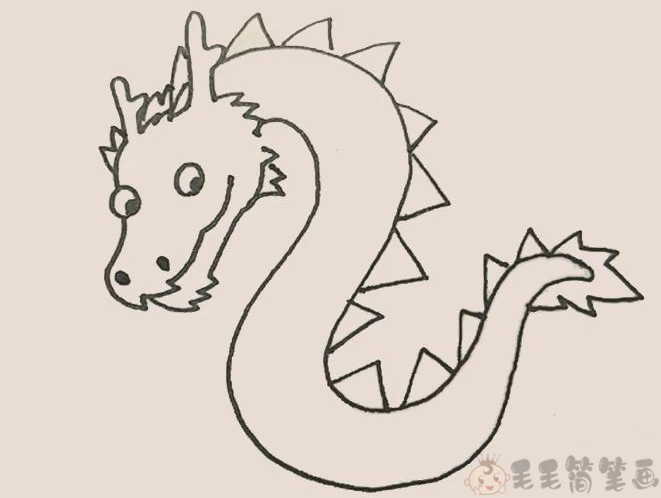 中国龙简笔画幼儿中国龙简笔画图片