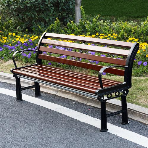 加长室内小区长凳会所木质户外椅公共场所长椅子中式户外公园椅