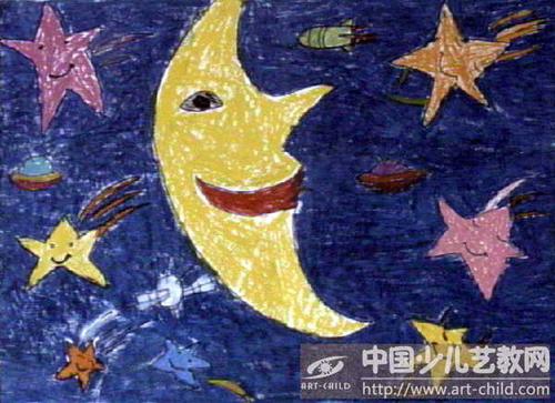 作品名称:  《神秘的夜空》