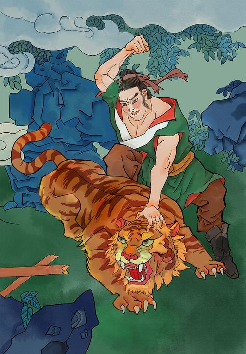 《水浒传故事》插画