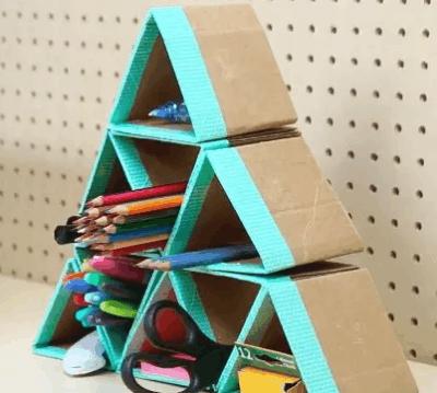 变废为宝! 旧纸箱照样玩出新花样