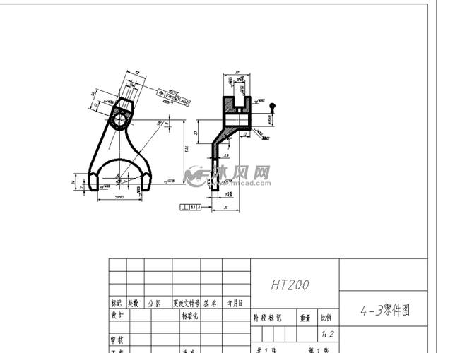 东风-150型拖拉机换挡拨叉两个工序夹具图