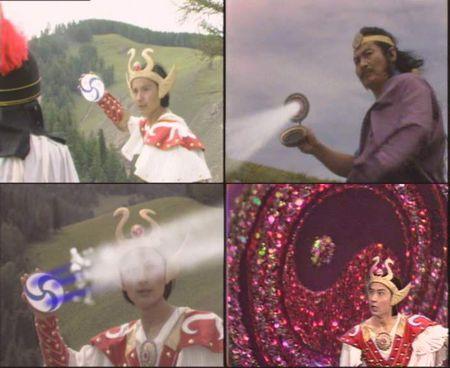 大家说说是90年封神榜殷郊的阴阳镜和86年的西游记红孩儿三昧真火对战