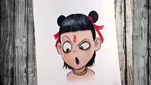哪吒之魔童降世简笔画:哪个是你想要的哪吒?画的也太帅气了!