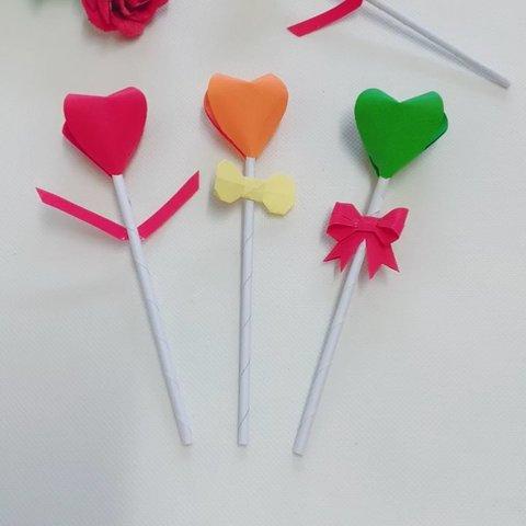 儿童折纸爱心魔法棒 手工折纸大全-蒲城教育文学网