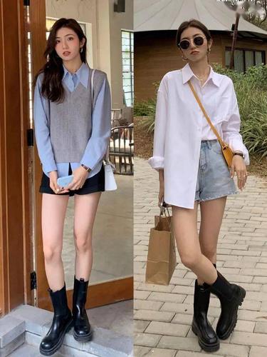 搭配参考 | 初春韩系ins风衬衫穿搭合集