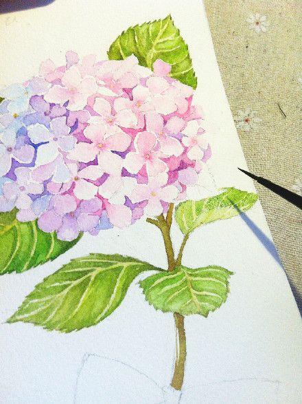 《美貌的绣球花》步骤图做好啦～关注我的微信账号id