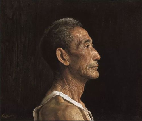 李自健油画《父亲》