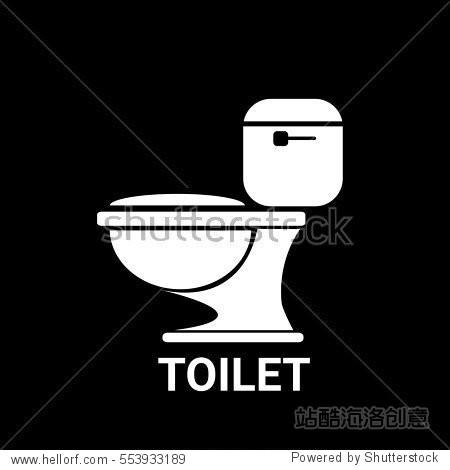 toilet sign (toilet bowl)