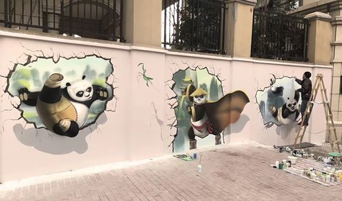 功夫熊猫3d立体画