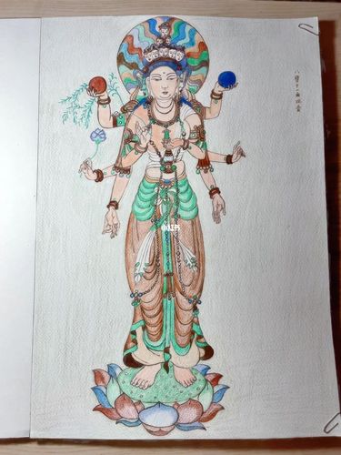 八臂十一面观音_敦煌_文化_绘画