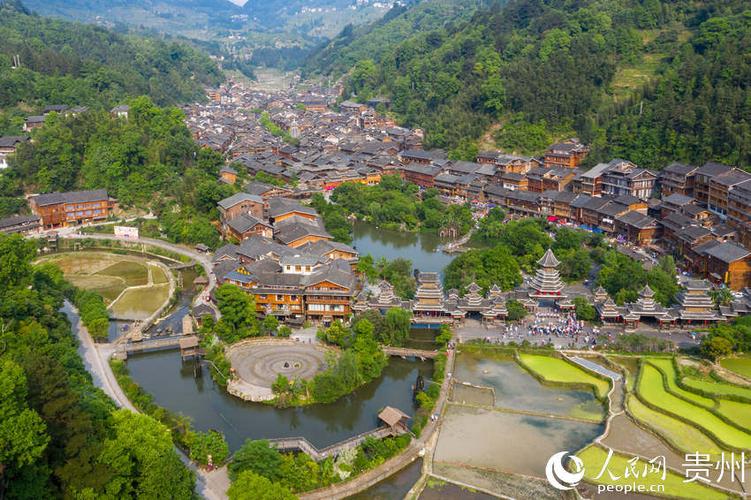 贵州黎平肇兴侗寨千年侗寨迎八方来客