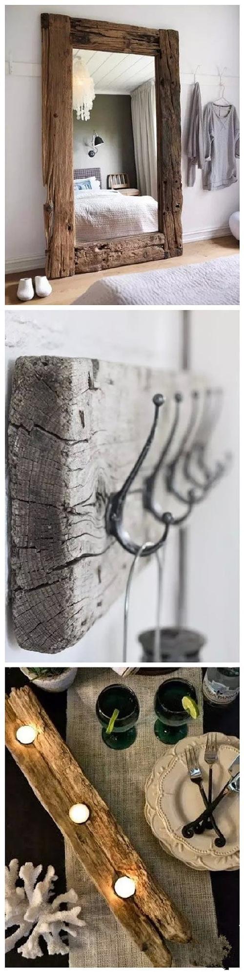 废木头回收再利用小创意 感受自然气息