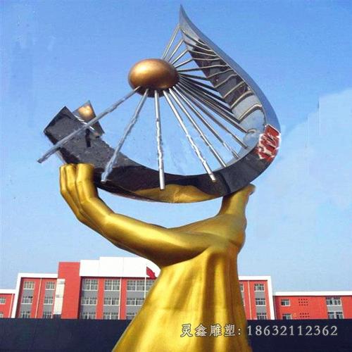 不锈钢抽象凤凰大型广场雕塑扬州不锈钢雕塑广场生产