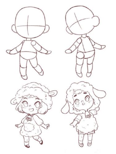 q版小人动作分解教程,q版人物怎么画?