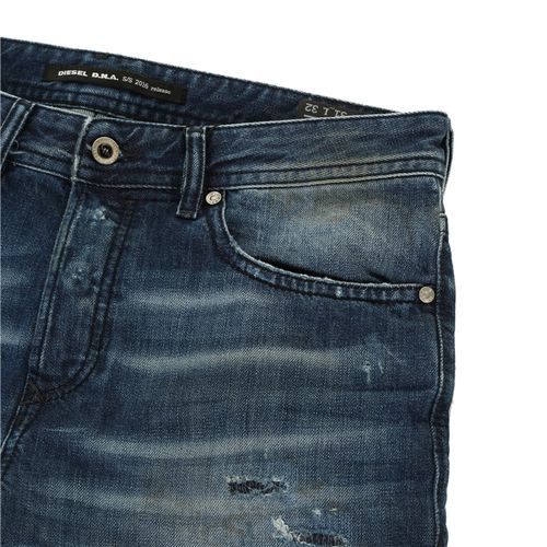 diesel/迪赛 男士裤子(牛仔裤)* 全棉 中蓝色