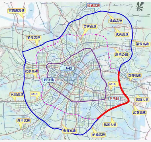 武汉绕城高速公路改扩建项目开工