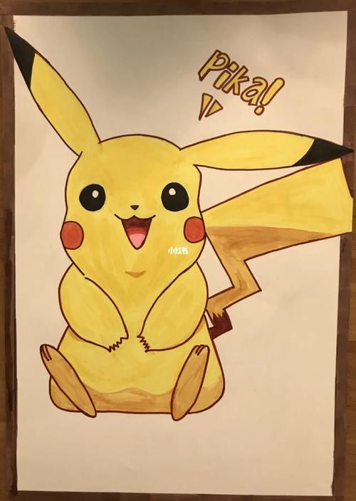 皮卡丘_皮卡丘_马克笔_人文_绘画