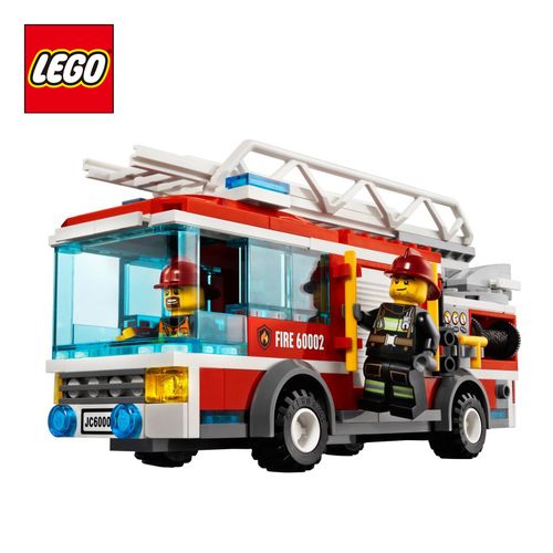 正品乐高lego积木儿童益智拼装玩具城市city系列60002大型消防车