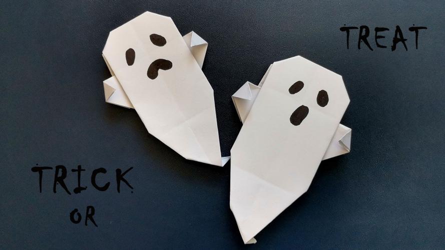 折纸教程万圣节恐怖又可爱的幽灵折纸教程