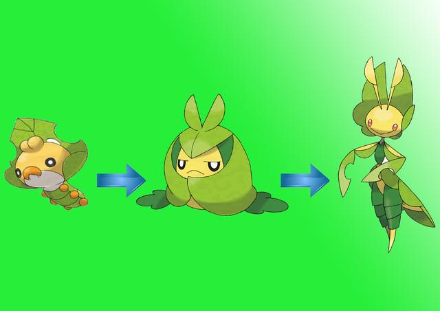 4,虫宝包 虫宝包进化为宝包茧,最后从茧中出来的还是一只虫子——