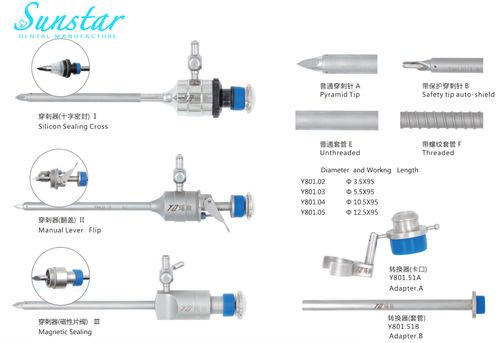 腹腔镜 trocars 可重复使用手术磁性 trocar 5毫米 10