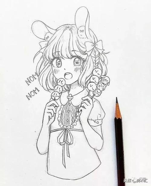 动漫素材| 线条感十足的动漫人物绘画