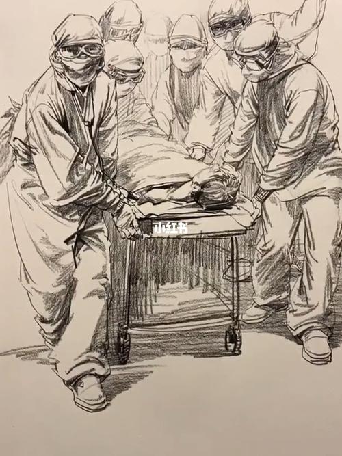 抗疫情,速写_美术_艺术_画画_广东联考_文化_绘画