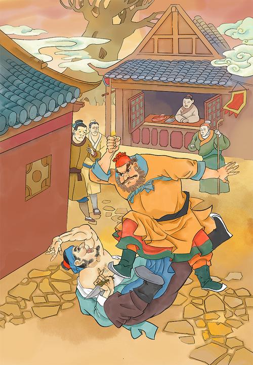 《水浒传故事》插画