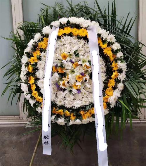 深圳市龙岗区布吉坂田南湾平湖菊花白事花圈老人丧事逝世祭奠葬礼