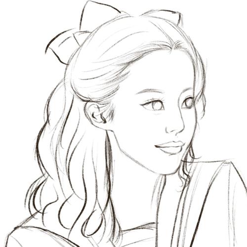 手绘头像神仙姐姐